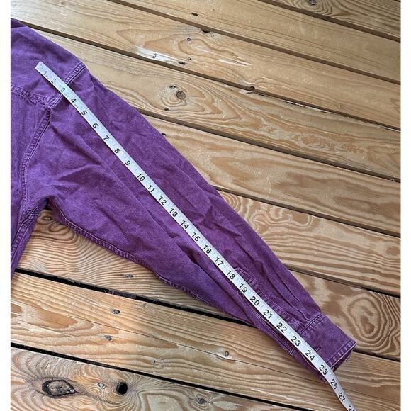 Vintage Eddie Bauer Button Up Shirt Size Large Men’s Purple - Picture 8 of 8